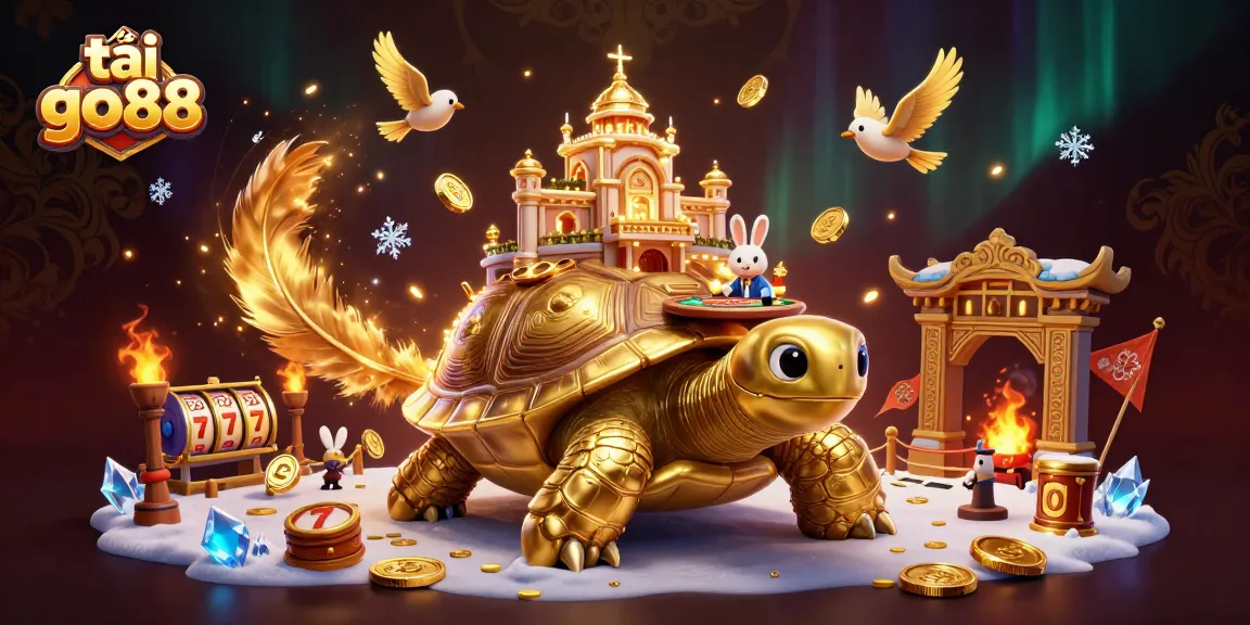 Tải go88 - Play dynamic casino games in an ultra-detailed, vibrant, 3D cartoon scene.