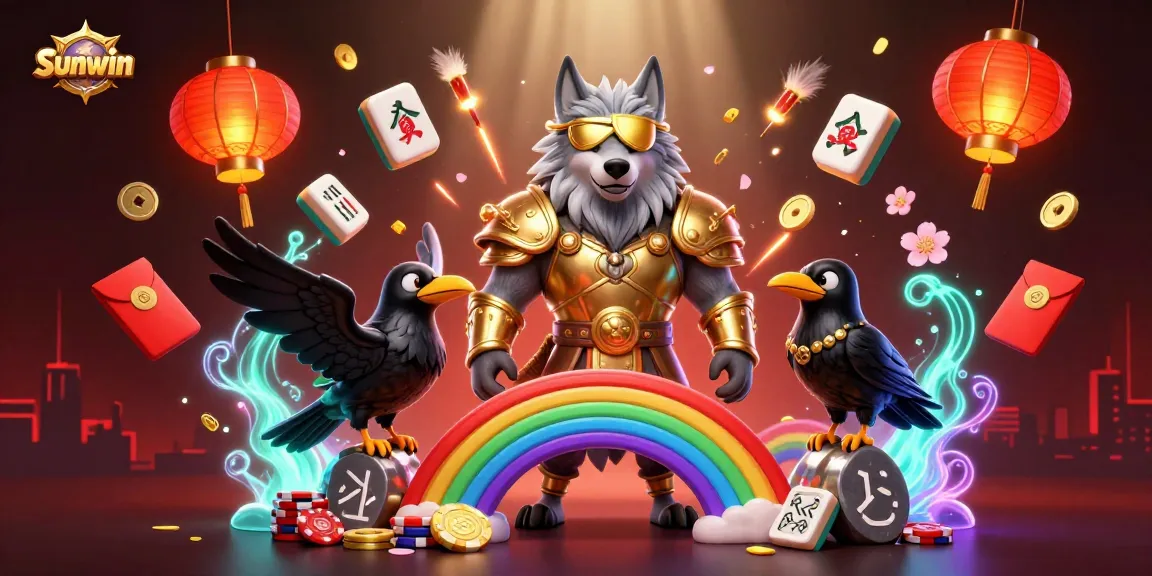 Experience thrilling gameplay at Sunwin with a 3D illustration of Odin and mystical elements.