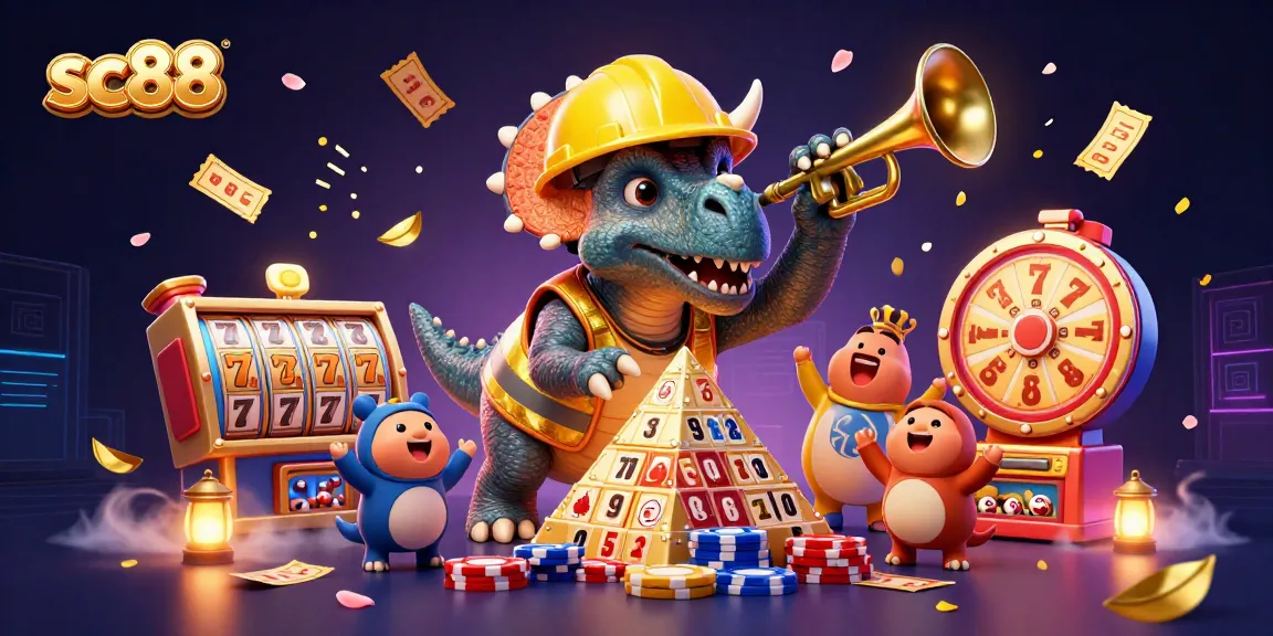 Engage in thrilling gameplay with sc88, featuring a spirited triceratops and lively gaming elements