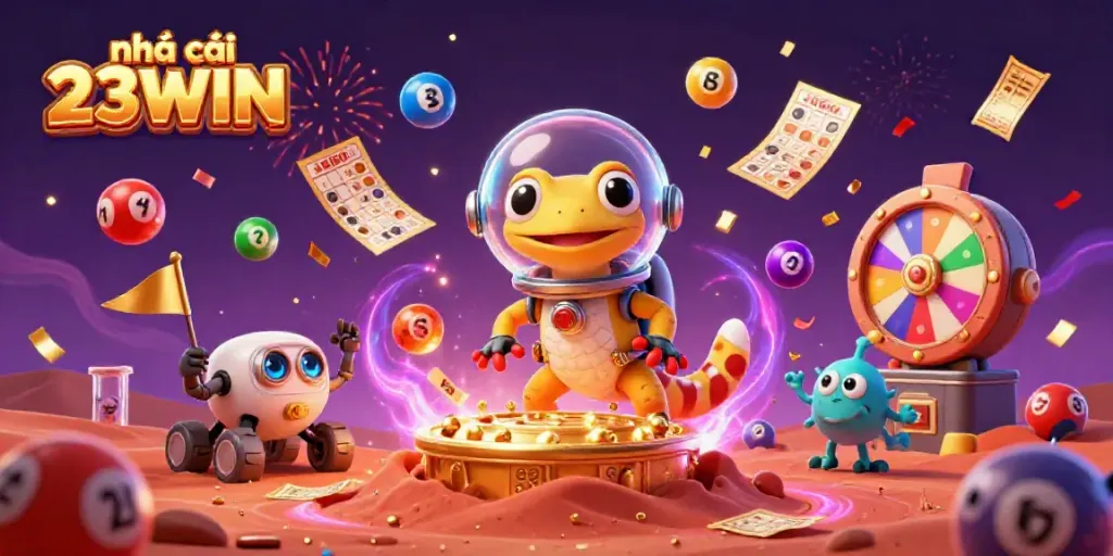 Experience the thrill of nhà cái 23WIN with a Martian adventure in a golden casino.