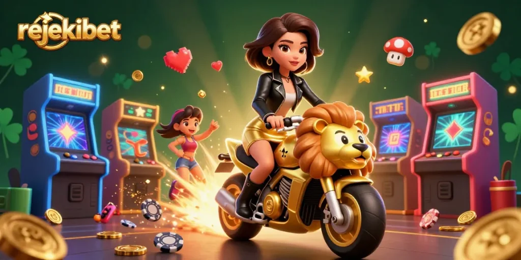 Experience thrilling action at rejekibet with glamorous characters and dynamic casino elements.
