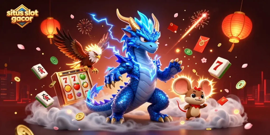 Experience the excitement of situs slot gacor with dynamic slot reels and characters in vivid 3D.