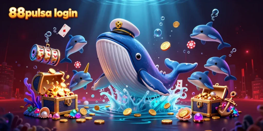 Engage with exciting gameplay at 88pulsa login, showcasing vibrant characters and casino action.