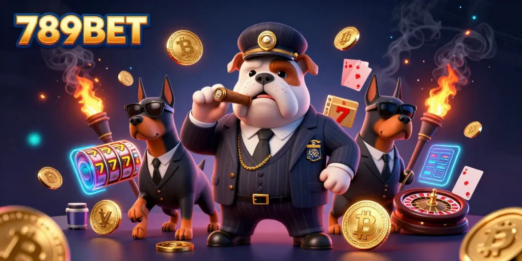 Engage with thrilling jackpots at 789BET in a vibrant 3D casino scene.