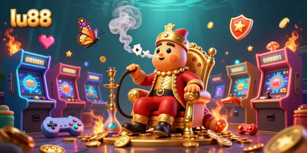 Experience thrilling poker adventures with lu88 in this vibrant casino scene.