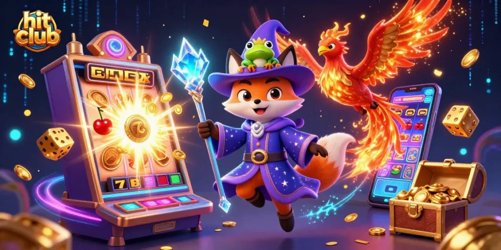 Hit club players win big at the immersive slot machine amidst mystical characters and dazzling artifacts.