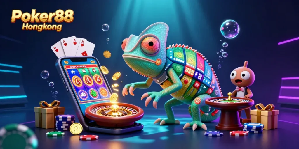 Engage with Poker88 Hongkong through dynamic slot action, vivid game elements, and colorful visuals.